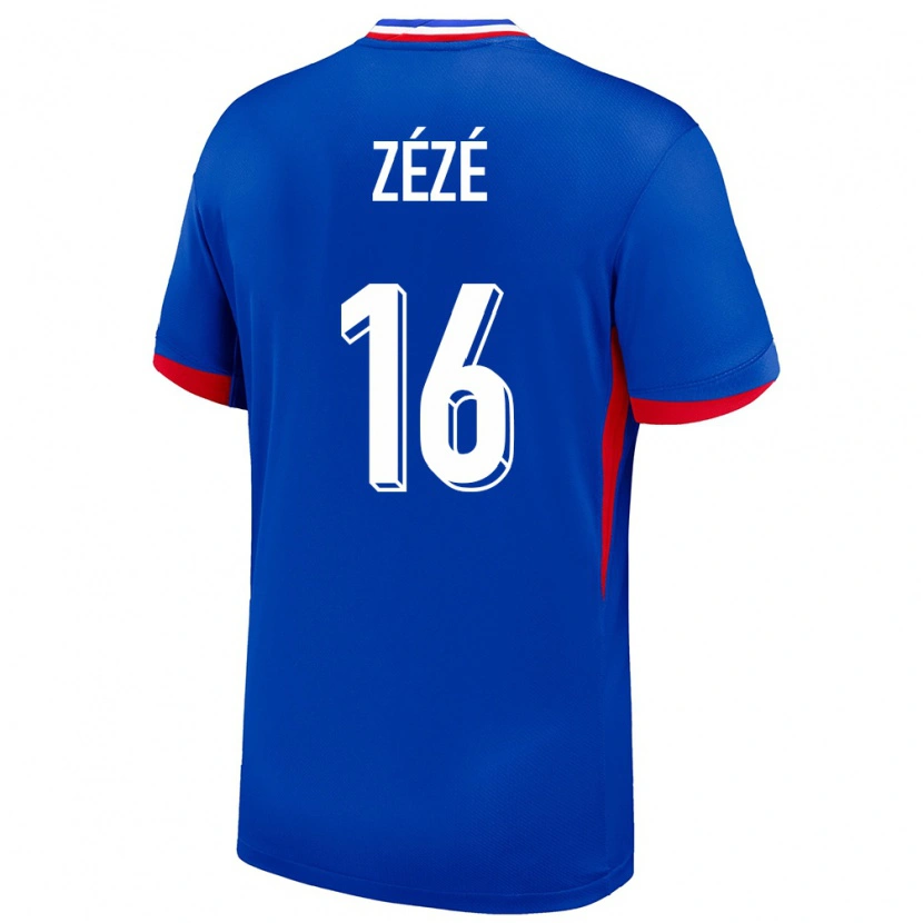Danxen Kinder Frankreich Yanel Zézé #16 Blau Heimtrikot Trikot 24-26 T-Shirt Schweiz
