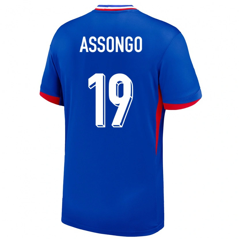 Danxen Kinder Frankreich Ilan Assongo #19 Blau Heimtrikot Trikot 24-26 T-Shirt Schweiz