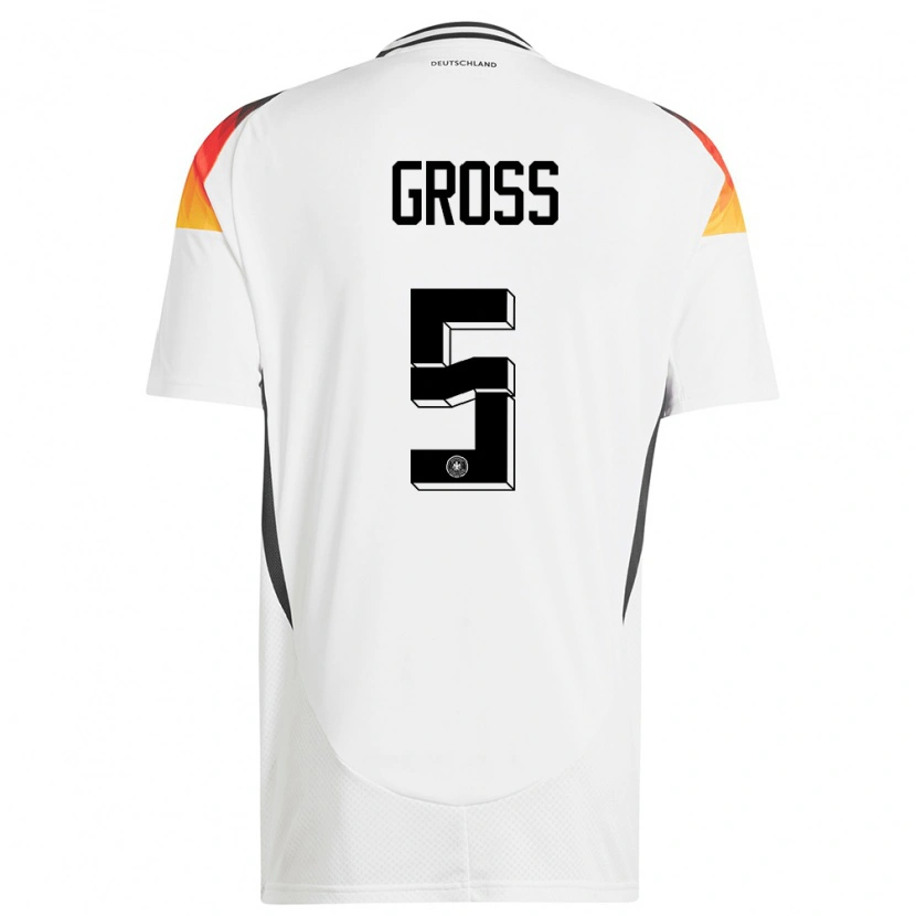 Danxen Kinder Deutschland Pascal Groß #5 Weiß Heimtrikot Trikot 24-26 T-Shirt Schweiz