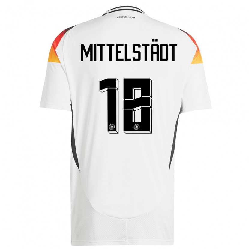 Danxen Kinder Deutschland Maximilian Mittelstädt #18 Weiß Heimtrikot Trikot 24-26 T-Shirt Schweiz