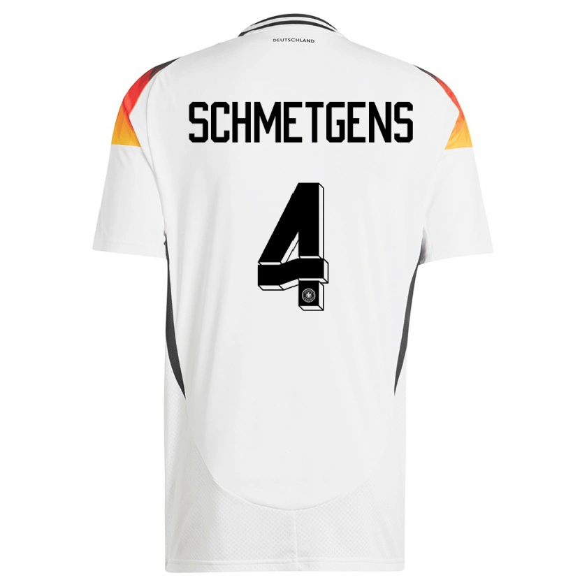 Danxen Kinder Deutschland Mick Schmetgens #4 Weiß Heimtrikot Trikot 24-26 T-Shirt Schweiz
