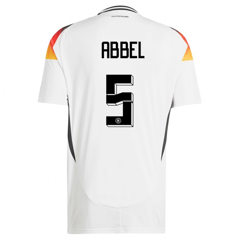 Danxen Kinder Deutschland Erik Abbel #5 Weiß Heimtrikot Trikot 24-26 T-Shirt Schweiz