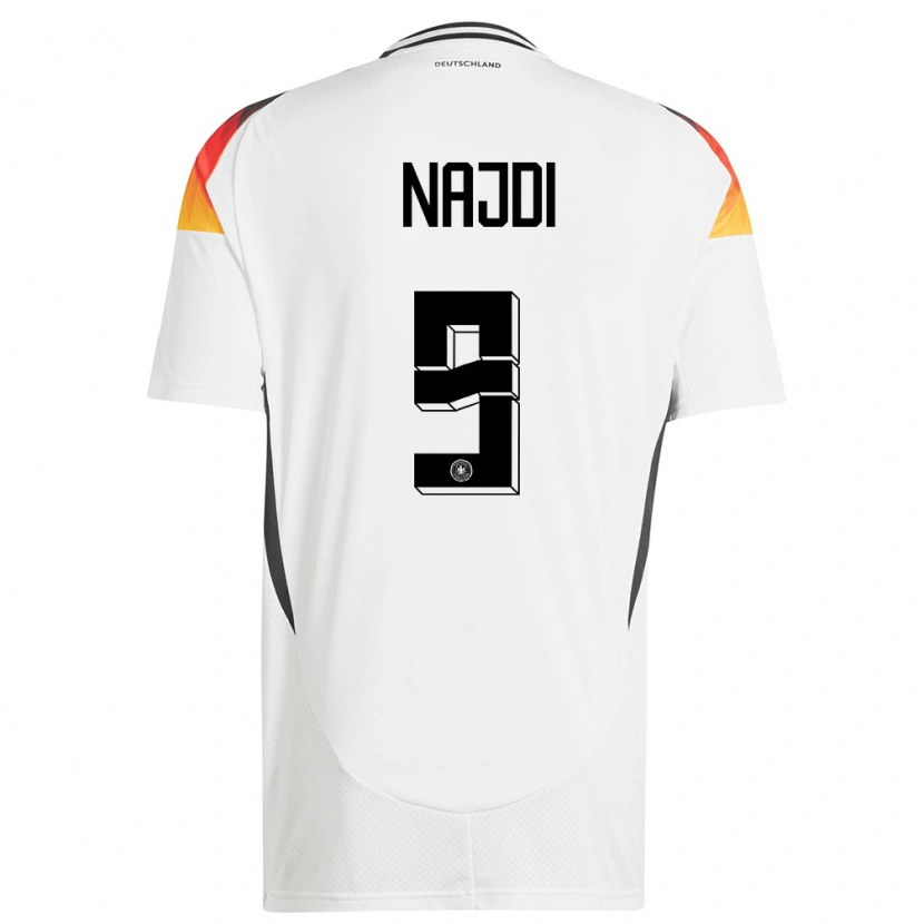 Danxen Kinder Deutschland Ahmad Najdi #9 Weiß Heimtrikot Trikot 24-26 T-Shirt Schweiz