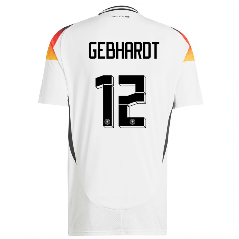 Danxen Kinder Deutschland Felix Gebhardt #12 Weiß Heimtrikot Trikot 24-26 T-Shirt Schweiz