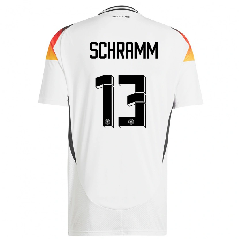 Danxen Kinder Deutschland Collin Schramm #13 Weiß Heimtrikot Trikot 24-26 T-Shirt Schweiz