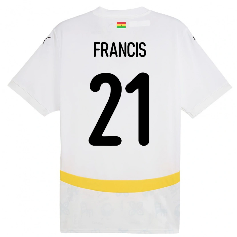 Danxen Kinder Ghana Abu Francis #21 Weiß Heimtrikot Trikot 24-26 T-Shirt Schweiz