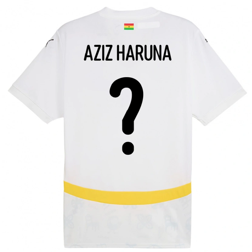 Danxen Kinder Ghana Dari Aziz Haruna #0 Weiß Heimtrikot Trikot 24-26 T-Shirt Schweiz