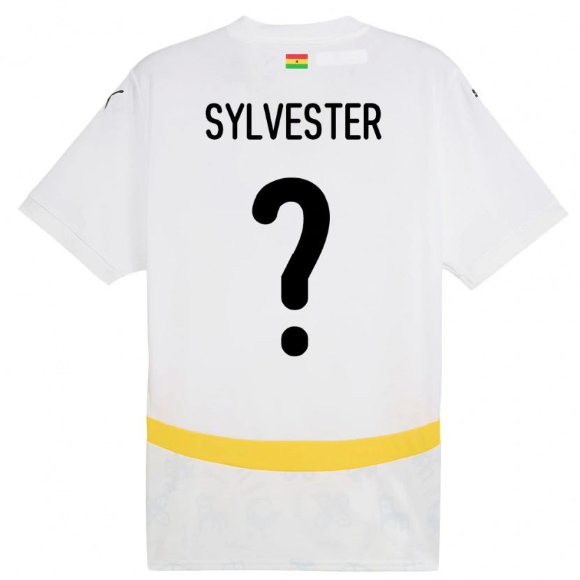 Danxen Kinder Ghana Simba Sylvester #0 Weiß Heimtrikot Trikot 24-26 T-Shirt Schweiz