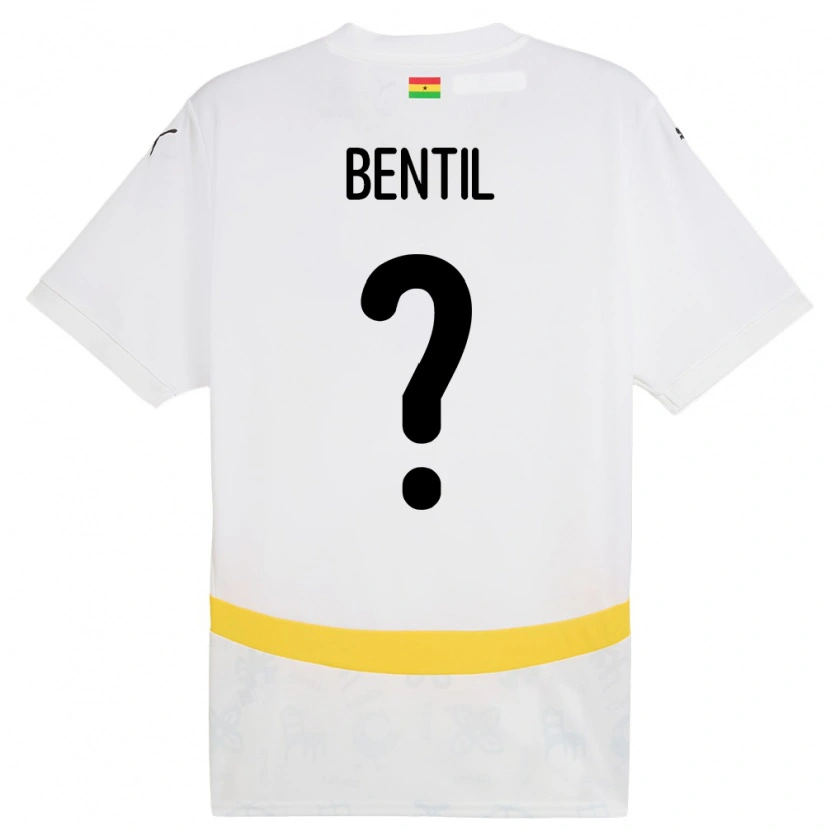 Danxen Kinder Ghana Godwin Bentil #0 Weiß Heimtrikot Trikot 24-26 T-Shirt Schweiz