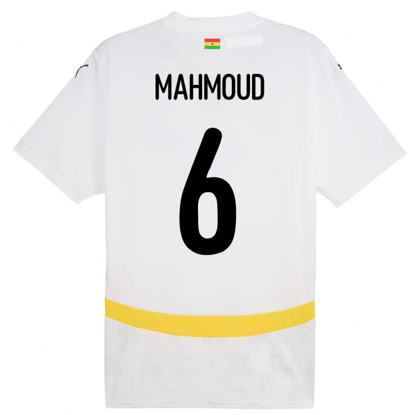Danxen Kinder Ghana Mohaison Mahmoud #6 Weiß Heimtrikot Trikot 24-26 T-Shirt Schweiz