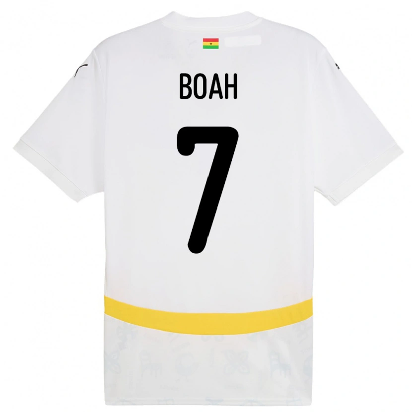 Danxen Kinder Ghana Collins Boah #7 Weiß Heimtrikot Trikot 24-26 T-Shirt Schweiz