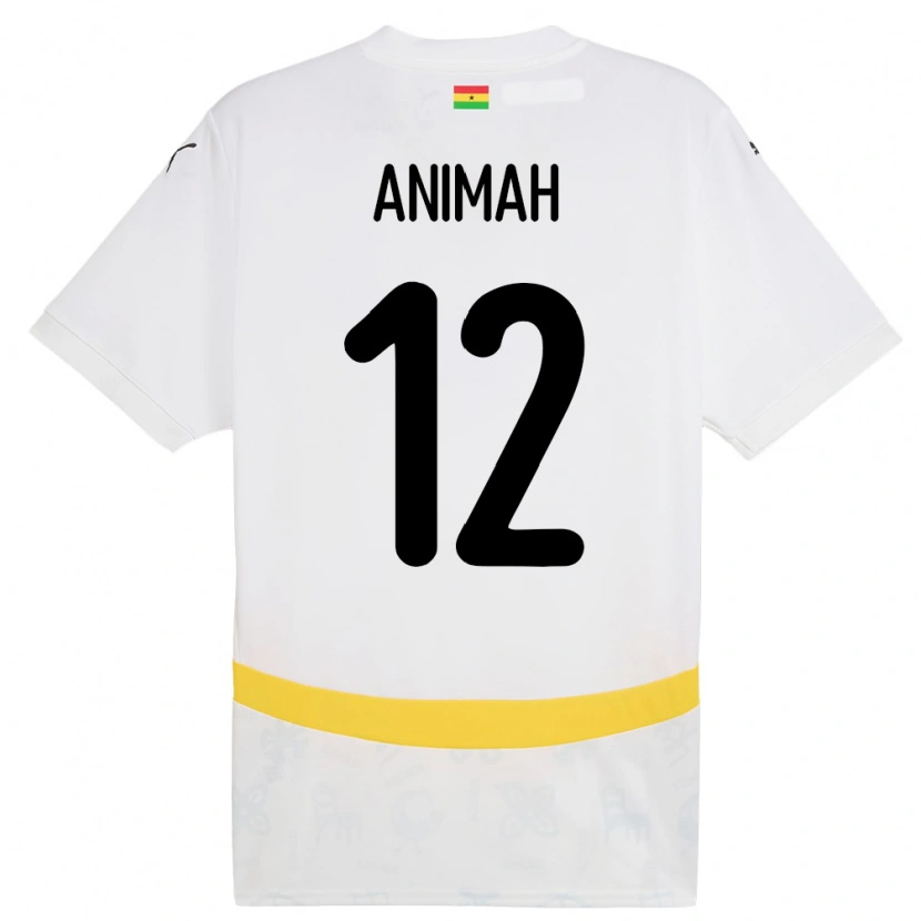 Danxen Kinder Ghana Grace Animah #12 Weiß Heimtrikot Trikot 24-26 T-Shirt Schweiz