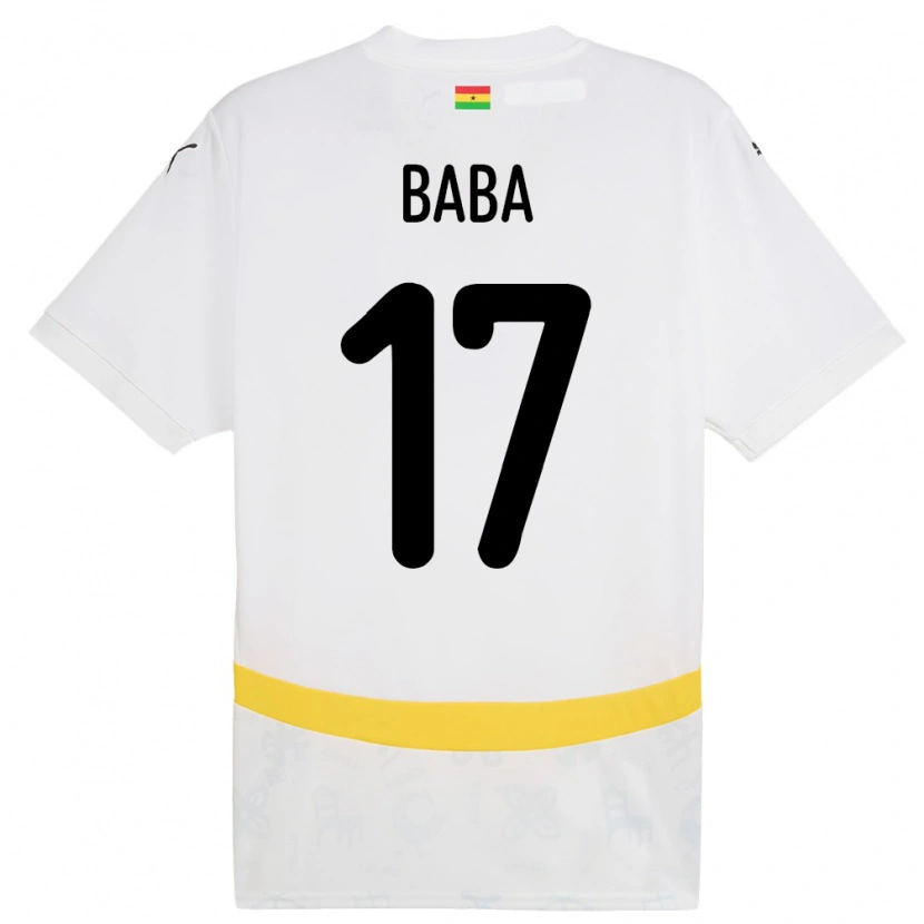 Danxen Kinder Ghana Abdul-Rahman Baba #17 Weiß Heimtrikot Trikot 24-26 T-Shirt Schweiz