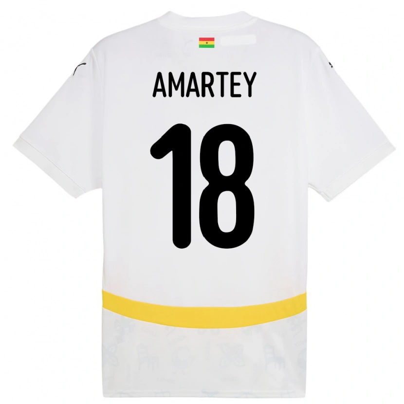 Danxen Kinder Ghana Daniel Amartey #18 Weiß Heimtrikot Trikot 24-26 T-Shirt Schweiz