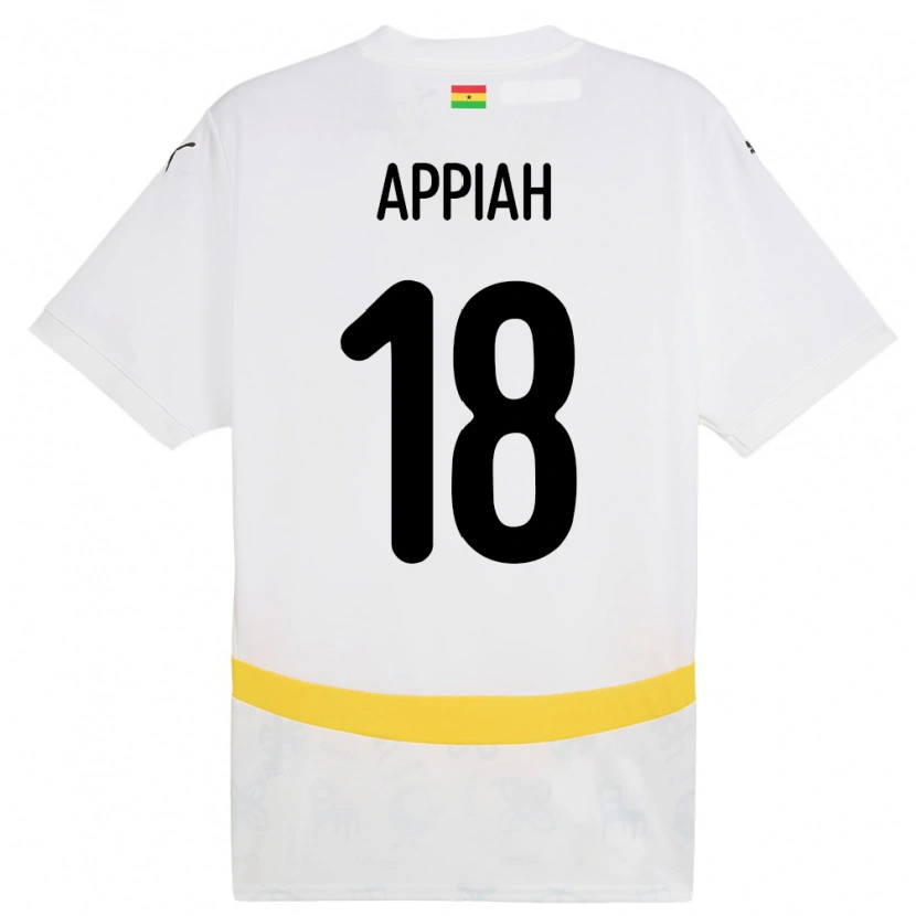 Danxen Kinder Ghana Veronica Appiah #18 Weiß Heimtrikot Trikot 24-26 T-Shirt Schweiz