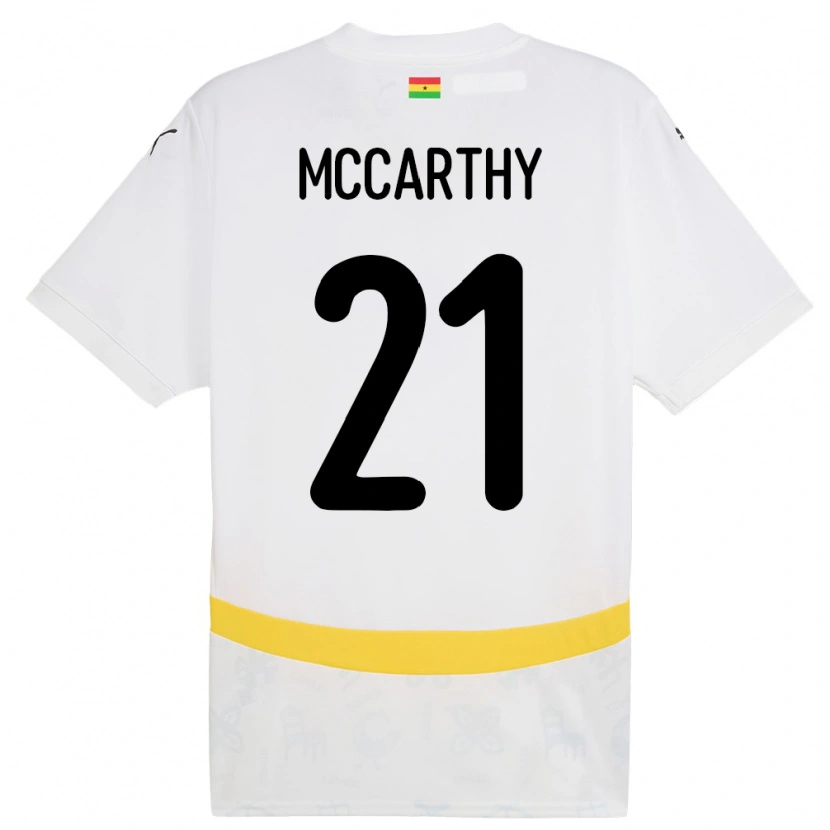 Danxen Kinder Ghana Kerrie Mccarthy #21 Weiß Heimtrikot Trikot 24-26 T-Shirt Schweiz