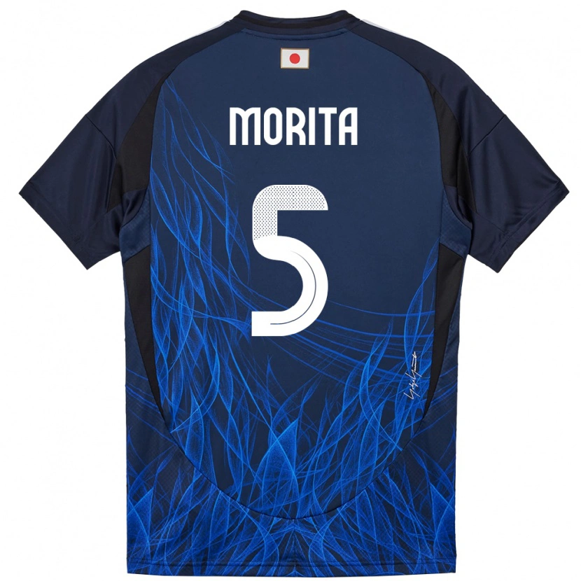 Danxen Kinder Japan Hidemasa Morita #5 Dunkelblau Heimtrikot Trikot 24-26 T-Shirt Schweiz