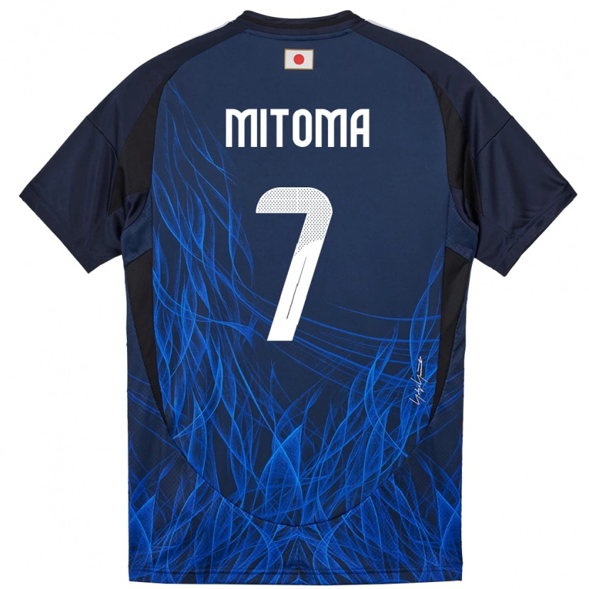 Danxen Kinder Japan Kaoru Mitoma #7 Dunkelblau Heimtrikot Trikot 24-26 T-Shirt Schweiz