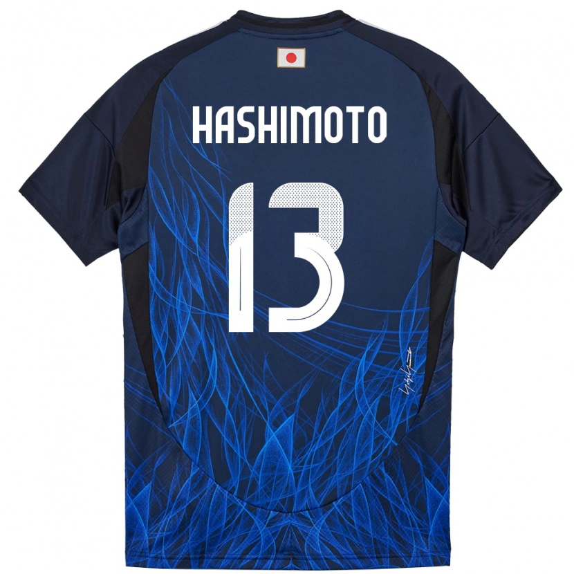 Danxen Kinder Japan Riku Hashimoto #13 Dunkelblau Heimtrikot Trikot 24-26 T-Shirt Schweiz