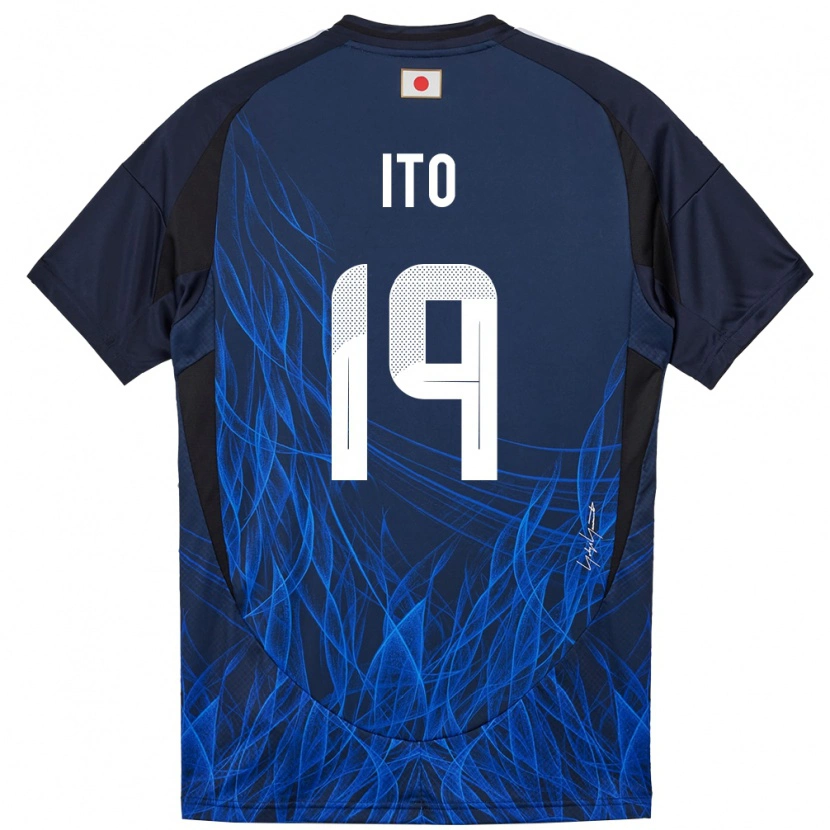 Danxen Kinder Japan Yu Ito #19 Dunkelblau Heimtrikot Trikot 24-26 T-Shirt Schweiz