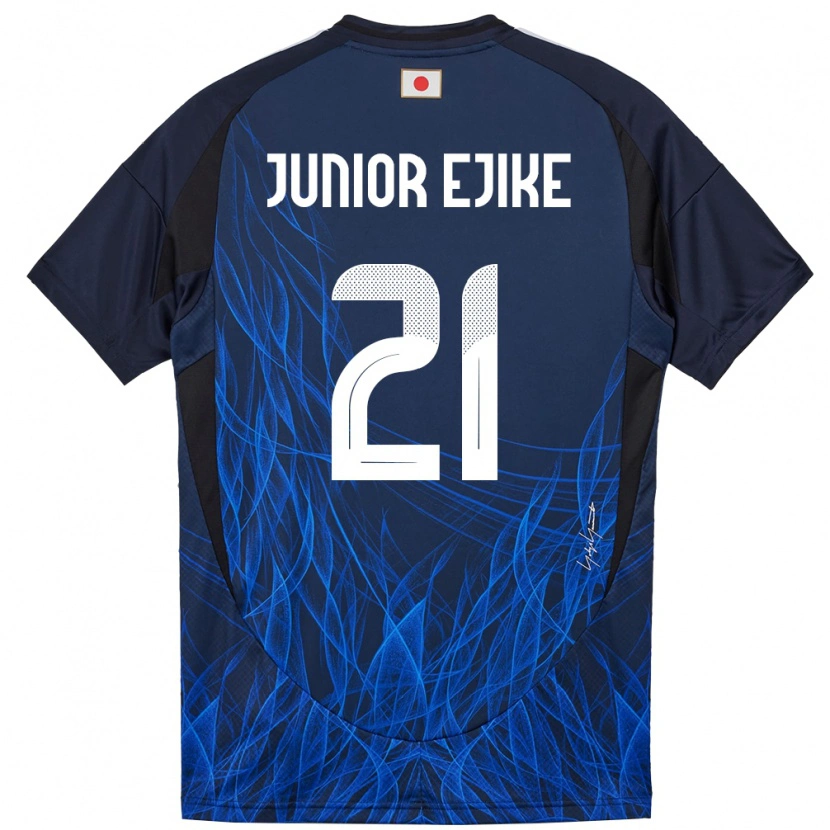Danxen Kinder Japan Ibuki Vincent Junior Ejike #21 Dunkelblau Heimtrikot Trikot 24-26 T-Shirt Schweiz