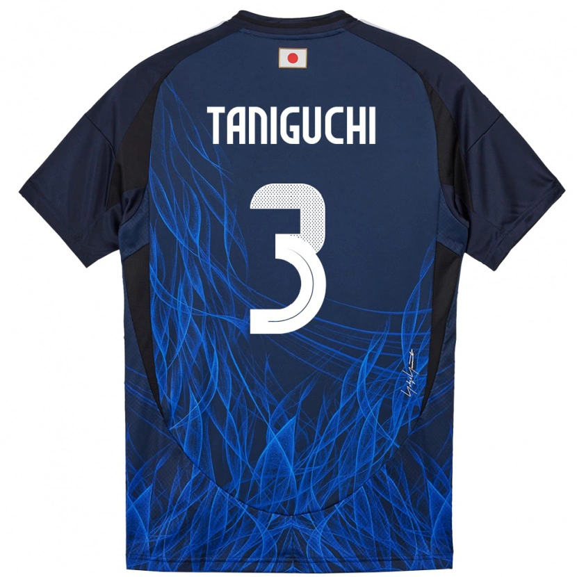 Danxen Kinder Japan Shogo Taniguchi #3 Dunkelblau Heimtrikot Trikot 24-26 T-Shirt Schweiz