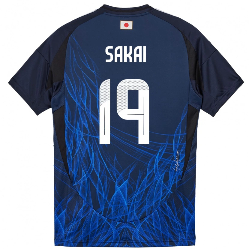 Danxen Kinder Japan Hiroki Sakai #19 Dunkelblau Heimtrikot Trikot 24-26 T-Shirt Schweiz