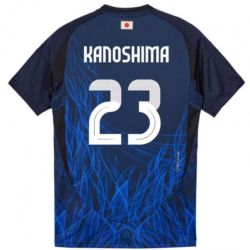 Danxen Kinder Japan Yu Kanoshima #23 Dunkelblau Heimtrikot Trikot 24-26 T-Shirt Schweiz