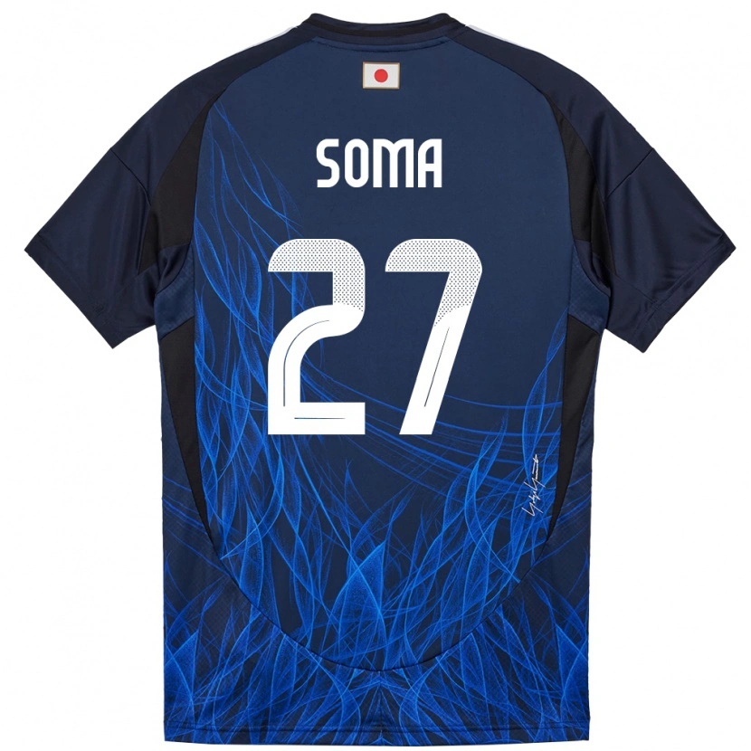 Danxen Kinder Japan Yuki Soma #27 Dunkelblau Heimtrikot Trikot 24-26 T-Shirt Schweiz