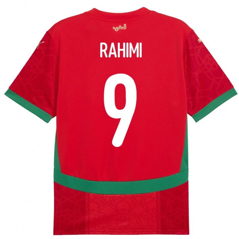 Danxen Kinder Marokko Soufiane Rahimi #9 Rot Heimtrikot Trikot 24-26 T-Shirt Schweiz