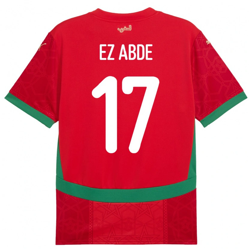 Danxen Kinder Marokko Abde Ezzalzouli #17 Rot Heimtrikot Trikot 24-26 T-Shirt Schweiz