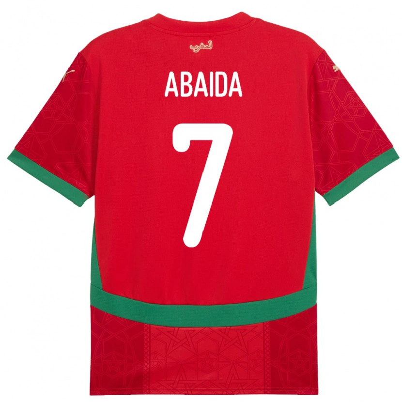 Danxen Kinder Marokko Haitam Abaida #7 Rot Heimtrikot Trikot 24-26 T-Shirt Schweiz