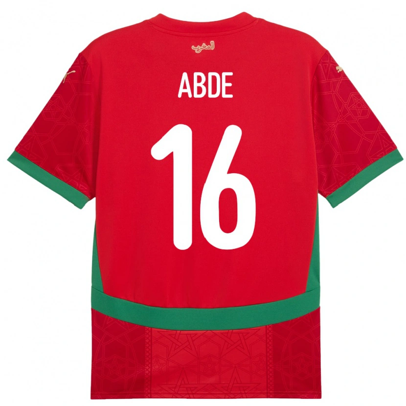 Danxen Kinder Marokko Ez Abde #16 Rot Heimtrikot Trikot 24-26 T-Shirt Schweiz