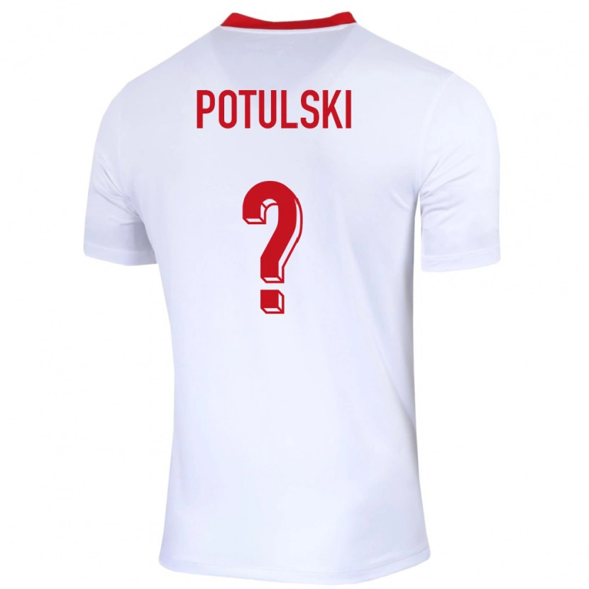 Danxen Kinder Polen Kacper Potulski #0 Weiß Heimtrikot Trikot 24-26 T-Shirt Schweiz