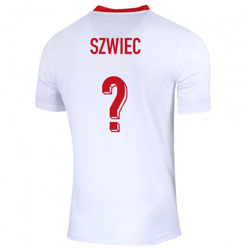 Danxen Kinder Polen Dawid Szwiec #0 Weiß Heimtrikot Trikot 24-26 T-Shirt Schweiz