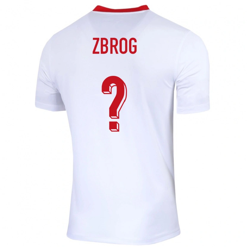 Danxen Kinder Polen Jakub Zbrog #0 Weiß Heimtrikot Trikot 24-26 T-Shirt Schweiz
