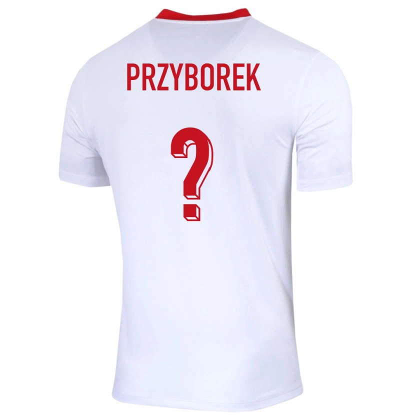 Danxen Kinder Polen Adrian Przyborek #0 Weiß Heimtrikot Trikot 24-26 T-Shirt Schweiz