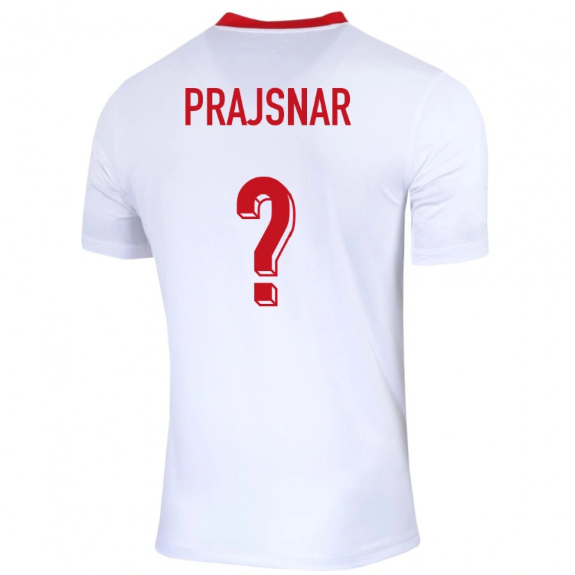 Danxen Kinder Polen Patryk Prajsnar #0 Weiß Heimtrikot Trikot 24-26 T-Shirt Schweiz