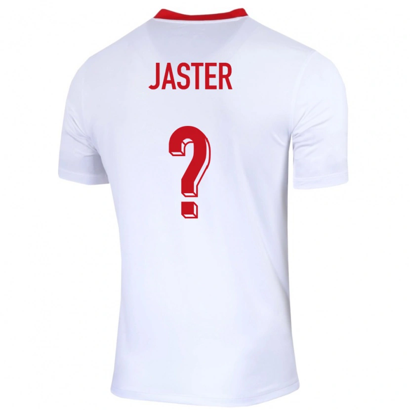 Danxen Kinder Polen Adrian Jaster #0 Weiß Heimtrikot Trikot 24-26 T-Shirt Schweiz