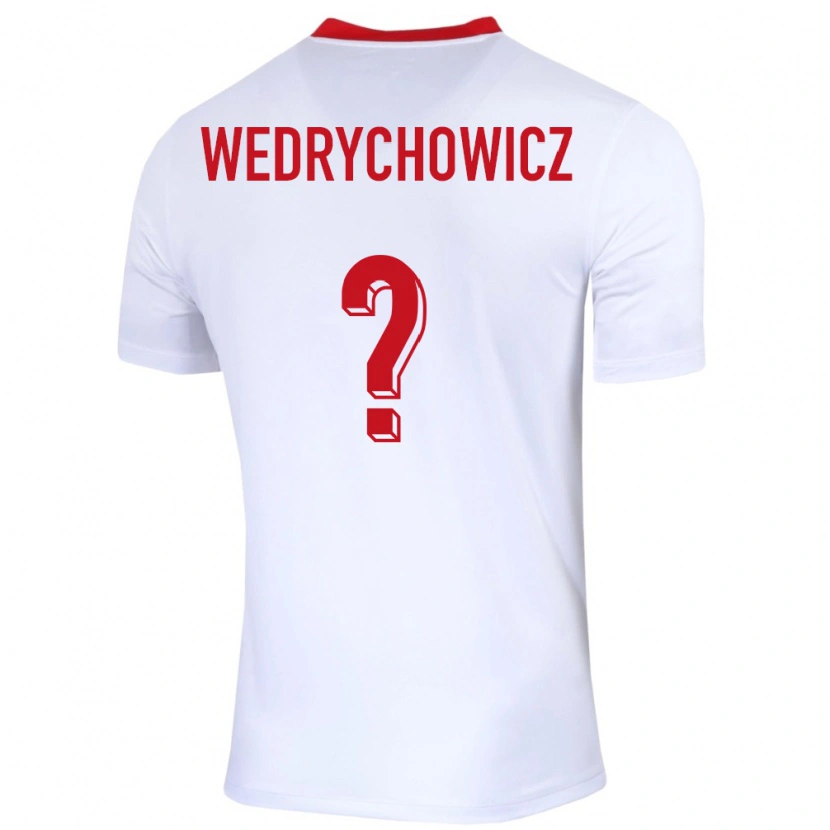 Danxen Kinder Polen Karol Wedrychowicz #0 Weiß Heimtrikot Trikot 24-26 T-Shirt Schweiz