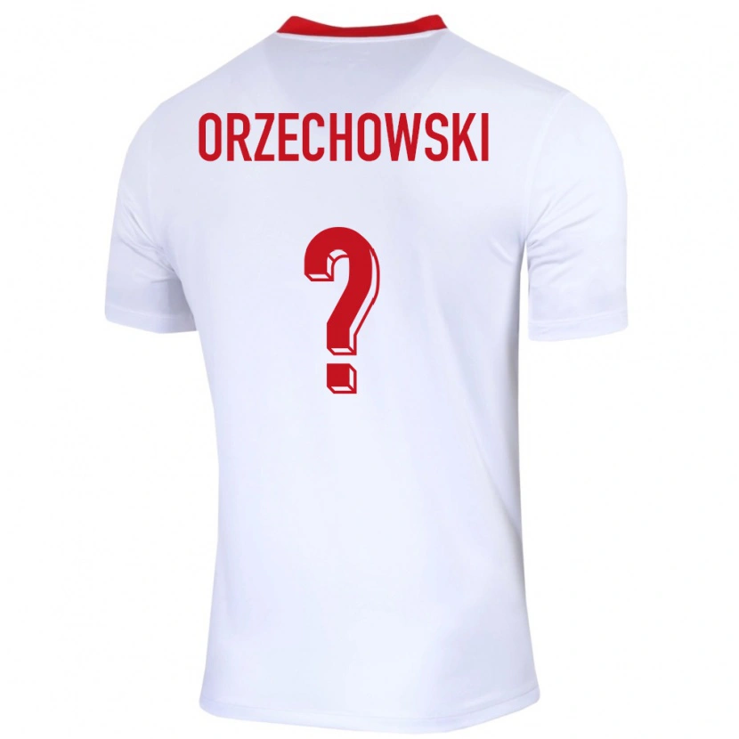 Danxen Kinder Polen Wojciech Orzechowski #0 Weiß Heimtrikot Trikot 24-26 T-Shirt Schweiz