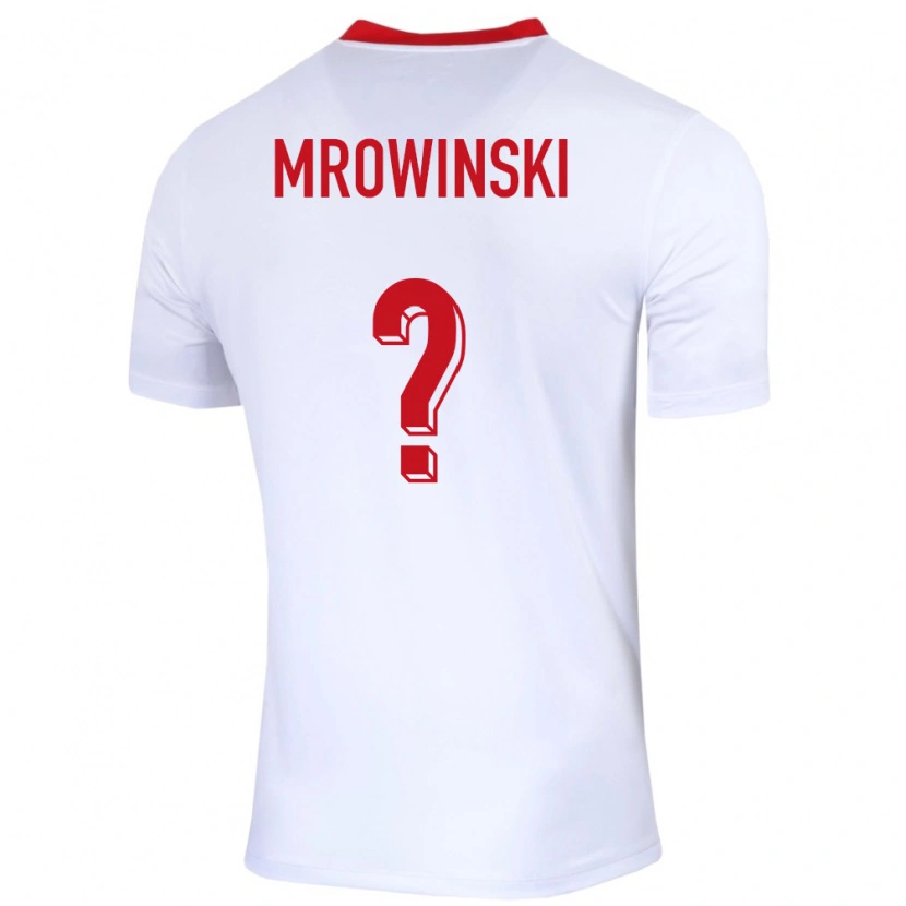 Danxen Kinder Polen Marcel Mrowinski #0 Weiß Heimtrikot Trikot 24-26 T-Shirt Schweiz