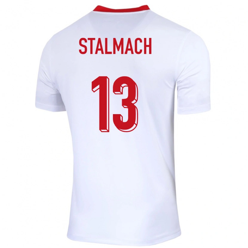 Danxen Kinder Polen Dariusz Stalmach #13 Weiß Heimtrikot Trikot 24-26 T-Shirt Schweiz