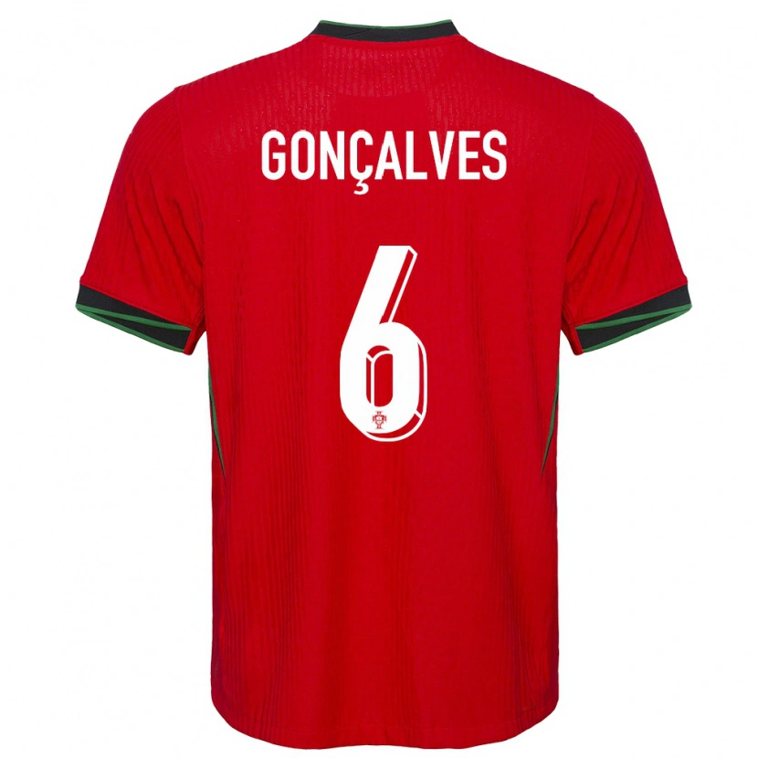 Danxen Kinder Portugal Rodrigo Gonçalves #6 Rot Heimtrikot Trikot 24-26 T-Shirt Schweiz