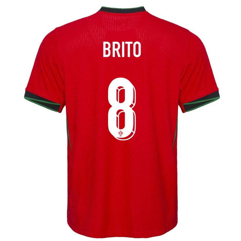 Danxen Kinder Portugal João Brito #8 Rot Heimtrikot Trikot 24-26 T-Shirt Schweiz