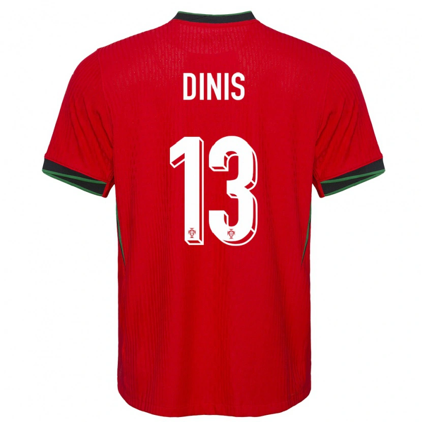 Danxen Kinder Portugal Vasco Dinis #13 Rot Heimtrikot Trikot 24-26 T-Shirt Schweiz