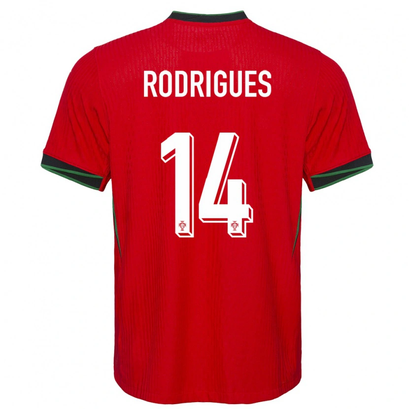 Danxen Kinder Portugal Diego Rodrigues #14 Rot Heimtrikot Trikot 24-26 T-Shirt Schweiz