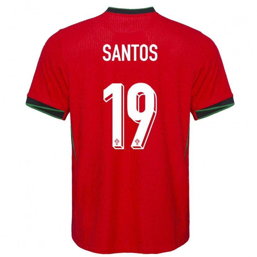 Danxen Kinder Portugal Denilson Santos #19 Rot Heimtrikot Trikot 24-26 T-Shirt Schweiz