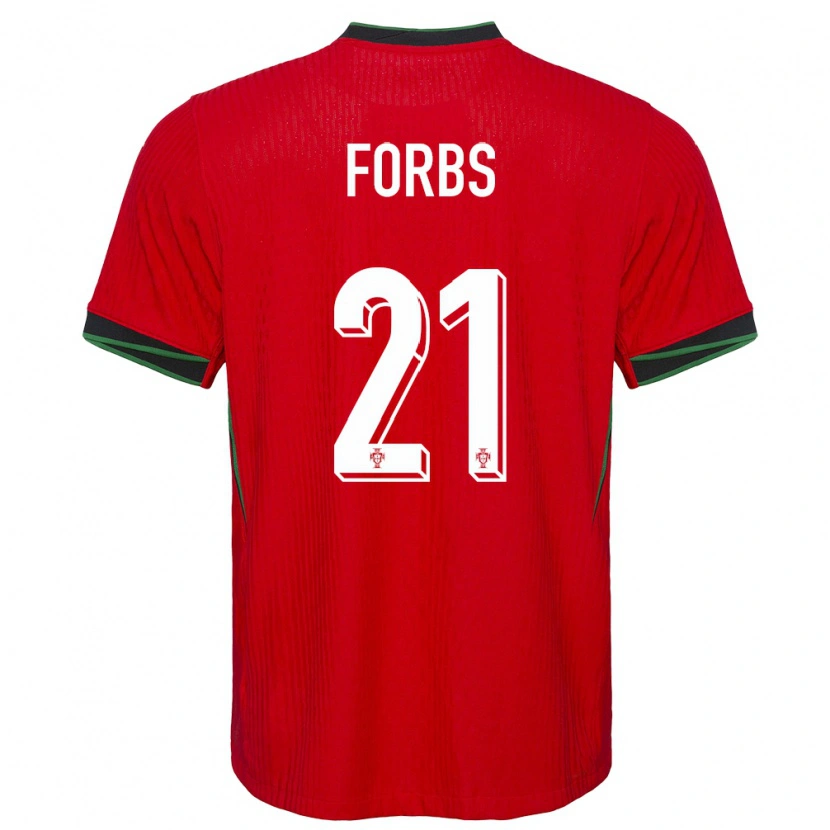 Danxen Kinder Portugal Carlos Forbs #21 Rot Heimtrikot Trikot 24-26 T-Shirt Schweiz