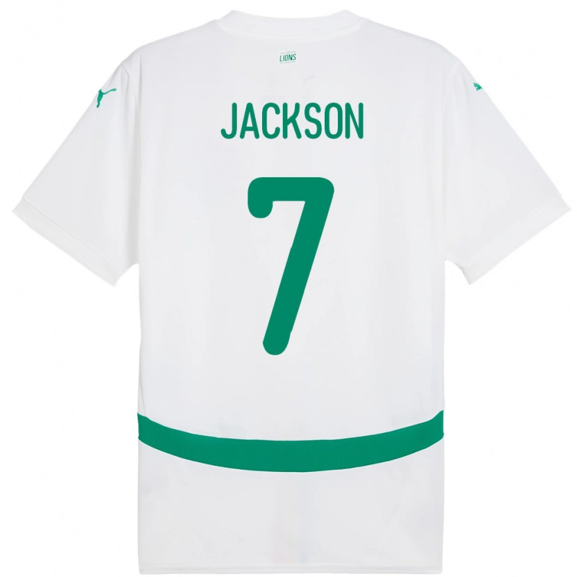 Danxen Kinder Senegal Nicolas Jackson #7 Weiß Heimtrikot Trikot 24-26 T-Shirt Schweiz